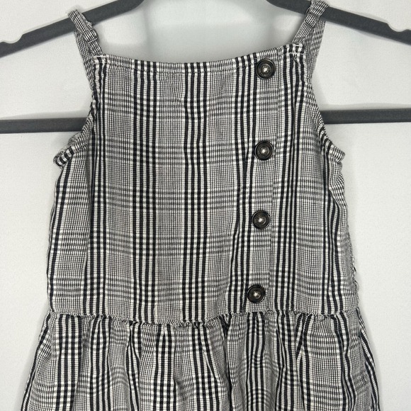 Abercrombie Kids‎ Girls Size 7/8 Black White Check Plaid Sundress Lined - Picture 2 of 10